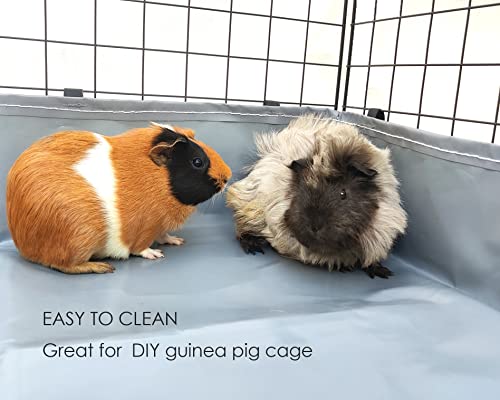 DOZZOPET Guinea Pig Cage Canvas Bottom for C & C Grids Habitat, Waterproof and Washable Liner Base for Rabbits,Chinchillas,Ferrets and Other Small Animals Pet (Upgrade-27 x 56")