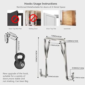 Merb Home 2 Pack Shoe Storage Organizer with Innovative Hook - Hang 2 Racks on 1 Door or on Different Doors - Hanging Door Rack- 24&12 Pockets - Foldable Storage Organizer (3 & 6 Rows of Pockets)