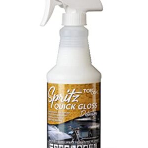 TopCoat Spritz Quick Detailer Spray - Car Detail Spray - Surface Drywash - Exterior Care Products - 16-Ounce Spray Bottle