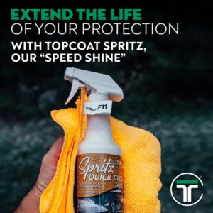 TopCoat Spritz Quick Detailer Spray - Car Detail Spray - Surface Drywash - Exterior Care Products - 16-Ounce Spray Bottle