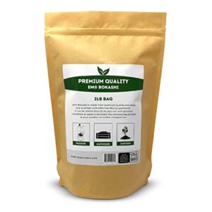 teraganix em premium bokashi bran, compost accelerator, rice bran mix, odor eliminator, formulated by dr. higa (bokashi inventor), bokashi compost starter for kitchen compost bin & soil (2 lb)