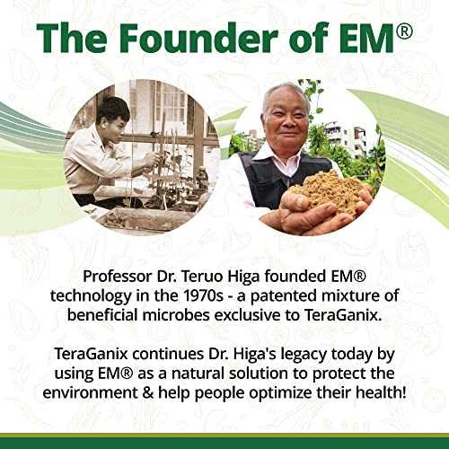 TeraGanix EM Premium Bokashi Bran, Compost Accelerator, Rice Bran Mix, Odor Eliminator, Formulated by Dr. Higa (Bokashi Inventor), Bokashi Compost Starter for Kitchen Compost Bin & Soil (2 Lb)
