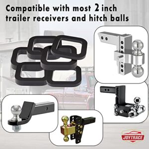 6 Pack - Multiple Size Combination，2 Inch Hitch Receiver Silencer Pad - Compatible with Most 2 Inch Trailer Hitch Receiver