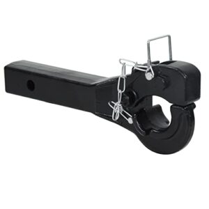 REYSUN Tow Hitch 864217 Pintle Hitch Hook with 2 inch Solid Shank, 10000lbs Capacity 5 Ton