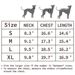 Yigi Turtleneck Jacket with Harness Opening, Fleece Lining- Warm, Adjustable, Lightweight, Breathable Sweater Jacket for Italian Greyhound (Large) Sage Green