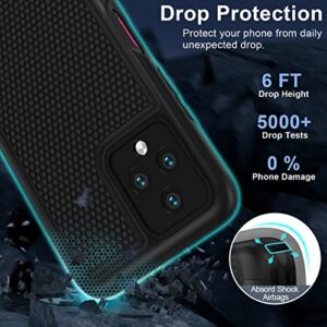 JXVM for T-Mobile Revvl 6 5g Phone Case: Tmobile Revvl6 Dual-Layer Protective Cell Phone Case - Durable Rugged Phone Cover | Military Grade Protection - TPU Matte Textured Bumper (Only for Revvl 6)