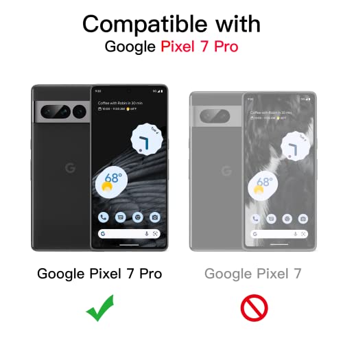 JETech Case for Google Pixel 7 Pro 6.7-Inch, Shockproof Phone Bumper Cover, Anti-Scratch Clear Back (Clear)