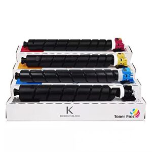 toner pros compatible toner cartridge replacement for tk-8527 (tk8527) for kyocera taskalfa 3552ci 3553ci 4052ci 4053ci color printers (4-color-pack: kcmy) black 30,000 & colors 20,000 pages