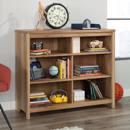 Sauder Dover Edge Cubby Storage Bookcase/Pantry cabinets, Timber Oak Finish