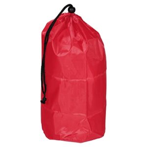 patikil clothes storage drawstring bag, large size clothes blankets organizer bag with strap for camping travel, red