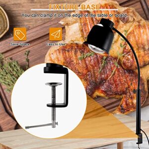 YMJOINMX Portable Food Heat Lamp with Fixture Base 250w Bulb for Food Restaurant Or Home Kitchen Food Heating Lamp Warmer