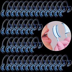 Zhengmy 100 Pcs C-Shape Teeth Whitening Cheek Retractor, Mouth Opener Mouth Retractor for Teeth Whitening Dental Cheek Retractor for Dentist Party Challenge Games, Size Medium