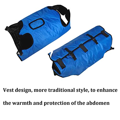 Calf Warm Clothes Calf Saver Coat Blanket for Keep Cow Warming Thickened Belly Protection Windproof Large Size Blue(70-130KG) (Large)