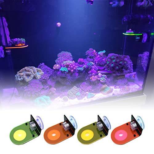 8Pcs Coral Frag Rack Fluorescent Coral Brackets Holder, Acrylic Coral Frag Rack with Powerful Suction Cup and Placstic Screws, Marine Reef Aquarium Spare Parts Suitable for Household Fish Tanks