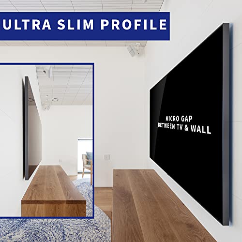 VIVO Micro-Gap Flat TV Wall Mount Designed for 43 to 85 inch 2021 Samsung Neo QLED, QLED (excluding AU7000, Q80A), Crystal UHD TVs, The Frame TV, Ultra Slim Profile, Max VESA 1200x800, Mount-TVSG1