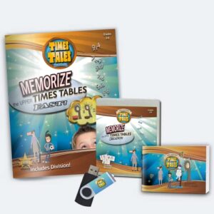 times tales deluxe w/usb - memorize the times tables/multiplication facts fast!