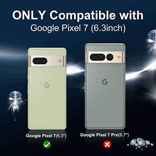 Wilbur Google Pixel 7 Clear Case, 6.3" Transparent Slim & Shockproof Cover, Anti-Yellow & Non-Slip Protection