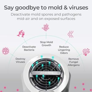 Puraclenz Photon Surface & Air Purifier - Stops Mold Growth, Destroys Viruses & Bacteria, Reduces Lingering Odors 24/7 - Patented Ozone-free Ion Technology - P750 for Spaces Up To 750 Sq. Ft.