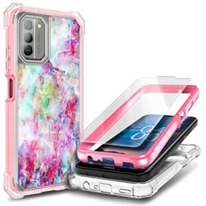 wdhd case for nokia g400 5g with tempered glass screen protector, full-body protective shockproof rugged bumper cover, impact resist durable phone case (fantasy)