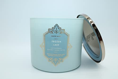 White Barn Frozen Lake 3 wick candle new 2022 great stocking stuffers compares to bath and Body Works Great Valentines day gift