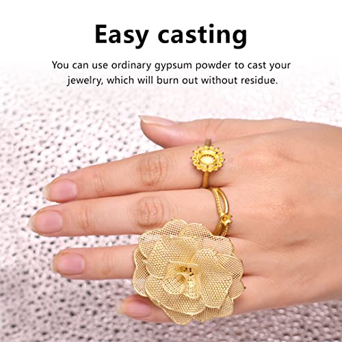 IFUN 3D Printer Castable Resin- Burns Out Cleanly- High Precsion Fast Curing Jewelry Casting Resin- 405nm LCD UV-Curing Photopolymer Resin for LCD 3D Printer- Dark Green 500g