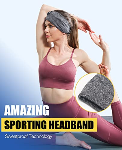 ASMRBAND Sleep Headphones, Cozy Wireless Headphone Headband,Noise Cancelling Headphones for Sleeping, Headphone Band Built in Speakers Perfect for Side Sleepers,Workout,Running,Yoga,Travel,Insomnia