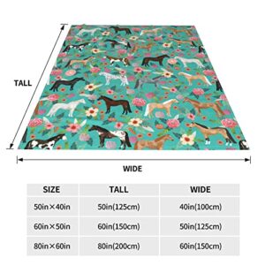 Horse Blanket Gifts for Girls Women Super Soft Luxury Flannel Throw Blankets Christmas Birthday Gift for Bedroom Sofa Couch