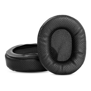 taizichangqin h7 upgrade ear pads ear cushions replacement compatible with mpow h7 bluetooth headphone perforate earpads black