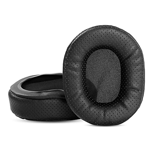 TaiZiChangQin H7 Upgrade Ear Pads Ear Cushions Replacement Compatible with Mpow H7 Bluetooth Headphone Perforate Earpads Black