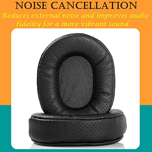 TaiZiChangQin H7 Upgrade Ear Pads Ear Cushions Replacement Compatible with Mpow H7 Bluetooth Headphone Perforate Earpads Black