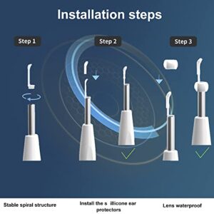 Earwax Removal with Camera 1080P HD Camera Otoscope Ear Camera and Wax Remover Ear Cleaning Kit Ear Wax Removers Wireless Ear Cleaner USB Digital Microscope Earwax Pick Accessories for Adults Baby