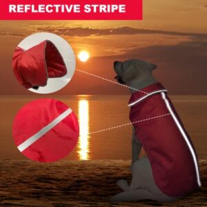 Doglay Dog Winter Coat, Warm Dog Jacket Waterproof Windproof Dog Apparel, Lightweight Breathable Pet Coat with Reflective Strip for Cold Weather, Dog Clothes for Small Medium and Large Dogs.