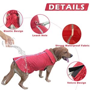 Doglay Dog Winter Coat, Warm Dog Jacket Waterproof Windproof Dog Apparel, Lightweight Breathable Pet Coat with Reflective Strip for Cold Weather, Dog Clothes for Small Medium and Large Dogs.