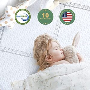 TeQsli Memory Foam Queen Mattress, 6 inch Cool Gel Foam Mattress Queen Bed, Mattress in A Box, Medium Firm Feel, Made in USA (TMA06Q-US)