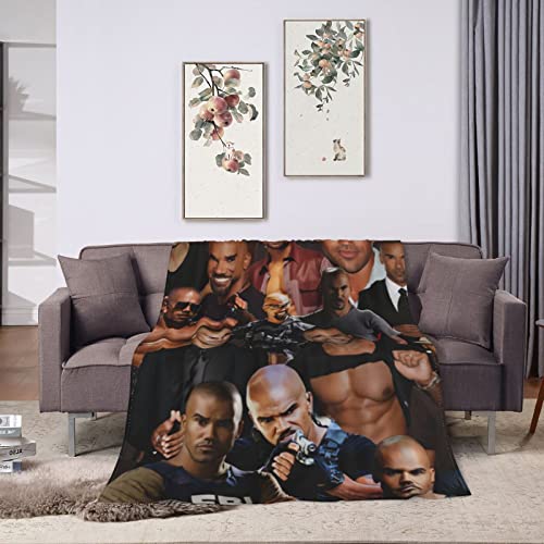 Shemar Moore Collage Blanket Ultra-Soft Micro Fleece Blanket Warm Cozy Plush Bed Blanket Lightweight Sofa Throw Blanket