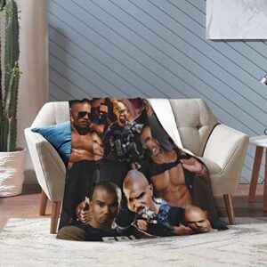 Shemar Moore Collage Blanket Ultra-Soft Micro Fleece Blanket Warm Cozy Plush Bed Blanket Lightweight Sofa Throw Blanket