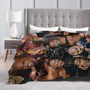 Shemar Moore Collage Blanket Ultra-Soft Micro Fleece Blanket Warm Cozy Plush Bed Blanket Lightweight Sofa Throw Blanket