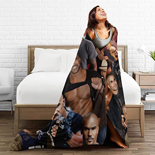 Shemar Moore Collage Blanket Ultra-Soft Micro Fleece Blanket Warm Cozy Plush Bed Blanket Lightweight Sofa Throw Blanket