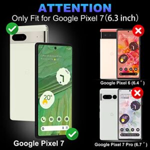 TQLGY 3 Pack Screen Protector for Google Pixel 7 with 3 Pack Camera Lens Protector, 9H Tempered Glass Film, Fingerprint Unlock Compatible, Ultra HD, Anti Scratch, Bubble Free, Case Friendly