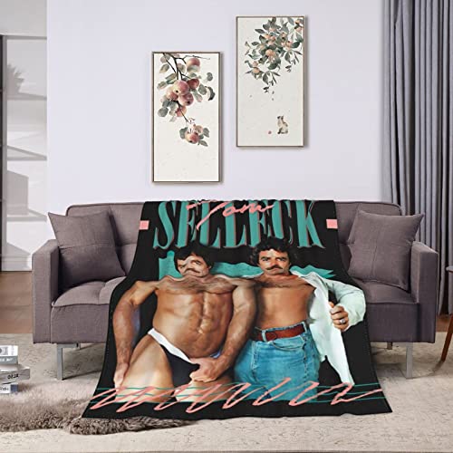 Tom Selleck Blanket Ultra-Soft Micro Fleece Blanket Warm Cozy Plush Bed Blanket Lightweight Sofa Throw Blanket