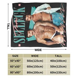 Tom Selleck Blanket Ultra-Soft Micro Fleece Blanket Warm Cozy Plush Bed Blanket Lightweight Sofa Throw Blanket