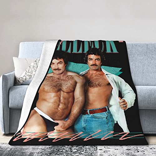 Tom Selleck Blanket Ultra-Soft Micro Fleece Blanket Warm Cozy Plush Bed Blanket Lightweight Sofa Throw Blanket