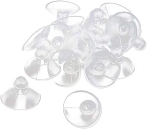 tangmengxi 20pcs 18mm/0.7" furniture desk glass transparent anti-collision suction cups sucker hanger pads for glass plastic without hooks