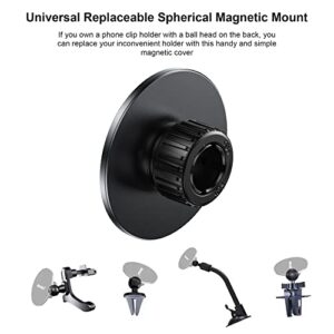 UBeesize Magnetic Tripod Mount Adapter,Universal Phone Tripod Mount for Fill Light Tripod,iPhone Tripod Holder for Magsafe iPhone 14 13 12 Pro Max Plus, MagSafe Case & All Phones