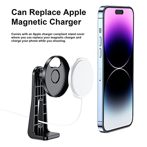 UBeesize Magnetic Tripod Mount Adapter,Universal Phone Tripod Mount for Fill Light Tripod,iPhone Tripod Holder for Magsafe iPhone 14 13 12 Pro Max Plus, MagSafe Case & All Phones