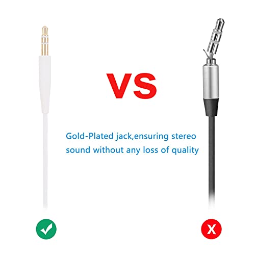 QC35 Cable 3.5 to 2.5 Extension Cord Replacement Audio Cable Line Compatible with Bose QuietComfort 45/35 II Wireless Headphones 700 / QC35 II / QC35 QC45(Series I) / SoundLink II On-Ear 2 OE2 OE2i