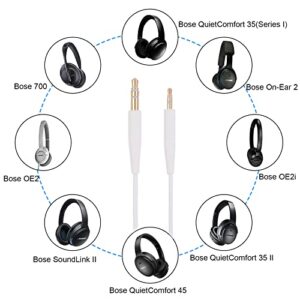 QC35 Cable 3.5 to 2.5 Extension Cord Replacement Audio Cable Line Compatible with Bose QuietComfort 45/35 II Wireless Headphones 700 / QC35 II / QC35 QC45(Series I) / SoundLink II On-Ear 2 OE2 OE2i