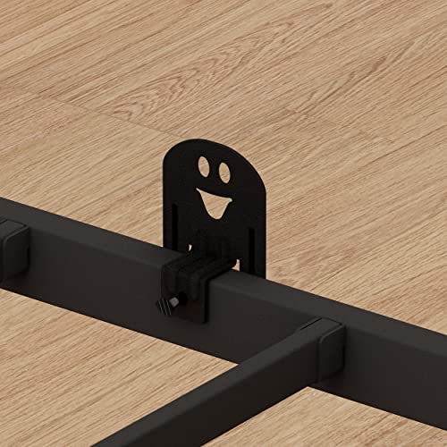 NEW JETO Non Slip Mattress Gaskets - Sturdy Durable Adjustable Anti-Slip Baffle Cartoon Mattress Holder Black Metal Pad Gripper Easy to Install Suitable for Most Bed Frames 6 Pcs