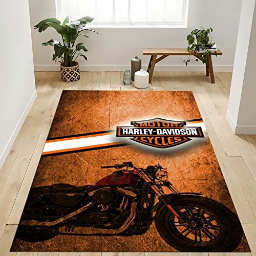 Harley Rug, Motorcycle Rug, Biker Rug, Motorcycle Carpet, Best Rug for Biker