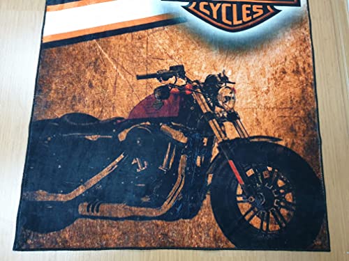 Harley Rug, Motorcycle Rug, Biker Rug, Motorcycle Carpet, Best Rug for Biker